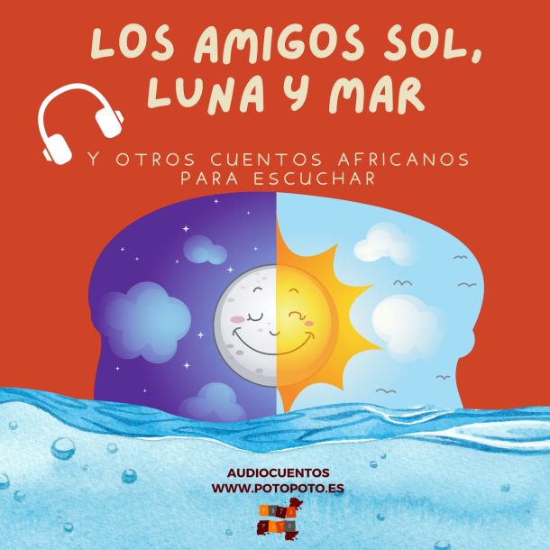 Portada audiocuentos los amigos sol, luna y mar