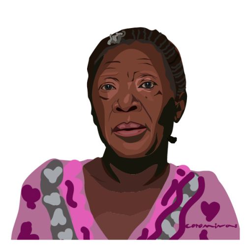 Ilustración María Nsué escritora afro