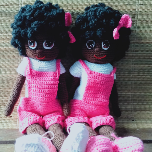 Afro & Eco - Muñecas negras de ganchillo
