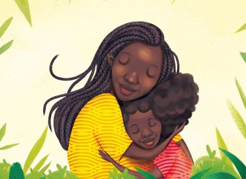 dos mujeres afrodescendientes abrazandose