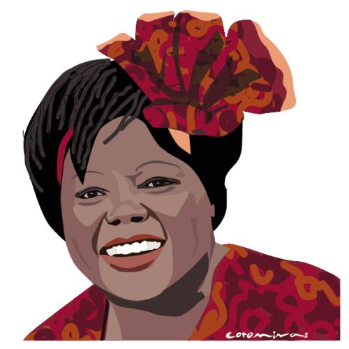 Ilustración wangari maathai ecologista